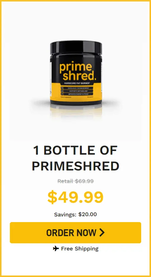 PrimeShred 1 bottle